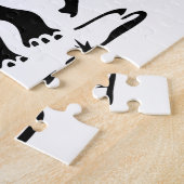 Puzzle Panneau de trekking des éléphants asiatiques devan (Côté)