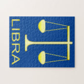 Puzzle Panneau étoile Balance dorée de Libra (Horizontal)