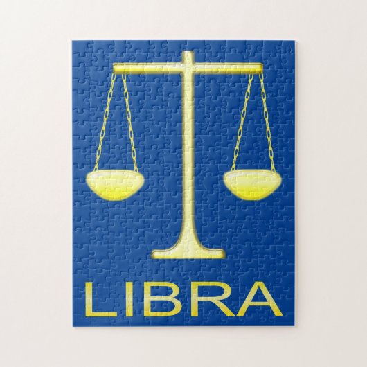 Puzzle Panneau étoile Balance dorée de Libra (Vertical)