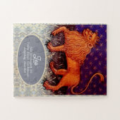 Puzzle Panneau Lion Zodiac Lion Horoscope Anniversaire (Horizontal)