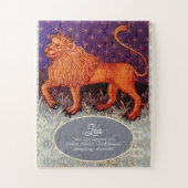 Puzzle Panneau Lion Zodiac Lion Horoscope Anniversaire (Vertical)