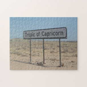 Puzzle Panneau routier du tropique du Capricorne en Namib