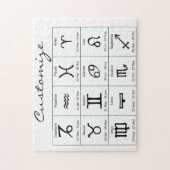 Puzzle Panneau solaire Zodiac Calendrier Astrologie Thund (Vertical)