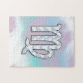 Puzzle Panneau Virgo Zodiac sur Pastels Mère de style Pea (Horizontal)
