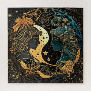 Puzzle Panneau Zodiac Gemini Puzzle, 20"x20" 676 pcs.