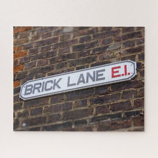 Puzzle Panneaux de rue de London Brick Lane - 16x20 - 520 (Horizontal)