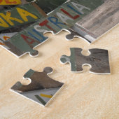 Puzzle Panneaux indicateurs à Rum Point. Grand Cayman (Côté)