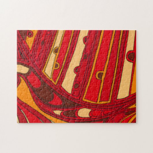 Puzzle Panneaux orange Abstraits (Horizontal)