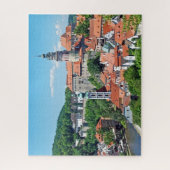 Puzzle Panorama. Cesky Krumlov et le château (Vertical)