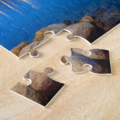 Puzzle Panorama de Genève avec la fontaine célèbre, (Côté)