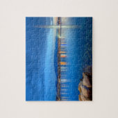 Puzzle Panorama de Genève avec la fontaine célèbre, (Vertical)