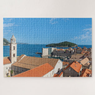 Puzzle Panorama de la ville de Dubrovnik - Croatie