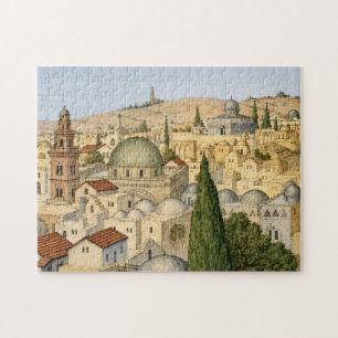 Puzzle Panorama vintage de Jérusalem