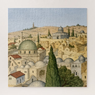 Puzzle Panorama Vintage de Jérusalem