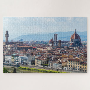 Puzzle Panoramique des monuments de Florence, Toscane, It