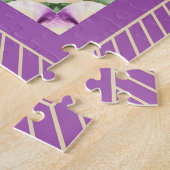 Puzzle Pansies Mandala : Violet antique (Côté)