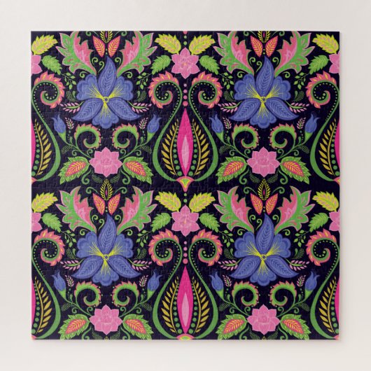 Puzzle Pansy classique : Papier peint Vintage (Vertical)