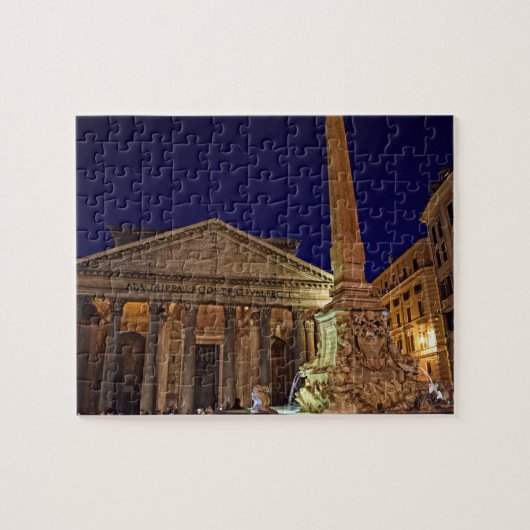 Puzzle Panthéon de nuit - Rome, Italie - 8x10 - 110 pcs (Horizontal)