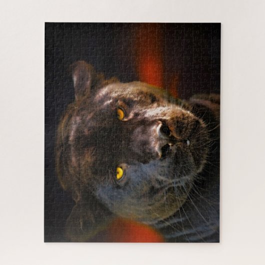 Puzzle Panthère Noire Gros Chats. (Vertical)