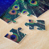 Puzzle Paon bleu cobalt (Côté)