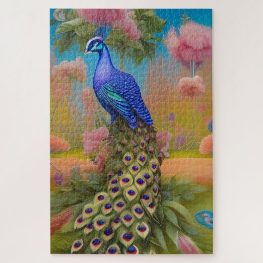 Puzzle Paon dans le jardin (Vertical)
