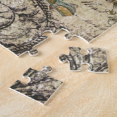 Puzzle paon français vintage moderne (Côté)