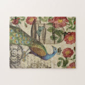 Puzzle paon français vintage moderne (Horizontal)