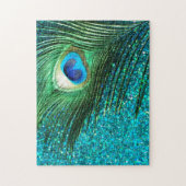 Puzzle Paon unique d'Aqua (Vertical)