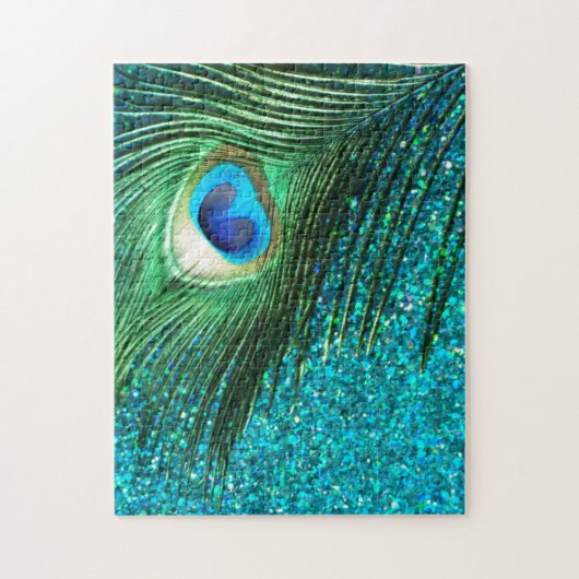 Puzzle Paon unique d'Aqua (Vertical)