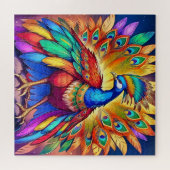 Puzzle Paon vibrant (Horizontal)