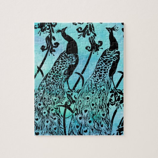 Puzzle Paons (Vertical)