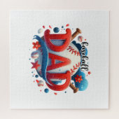 Puzzle Papa de baseball (Horizontal)