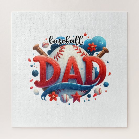 Puzzle Papa de baseball (Vertical)