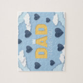 Puzzle Papa, je t'aime, fête des pères cadeau (Vertical)