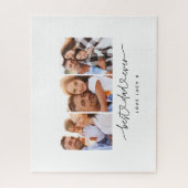 Puzzle papa mignon script moderne multi photo cadeau (Vertical)