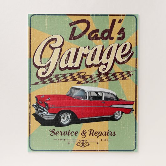 Puzzle Papa's Garage 57 Chevy (Vertical)