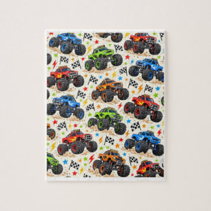 Puzzle papier d'emballage de camion monstre