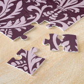 Puzzle Papier peint damassé classique et transparent. (Côté)