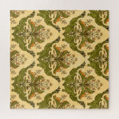 Puzzle Papier peint floral classique : damassé stylisé. (Horizontal)