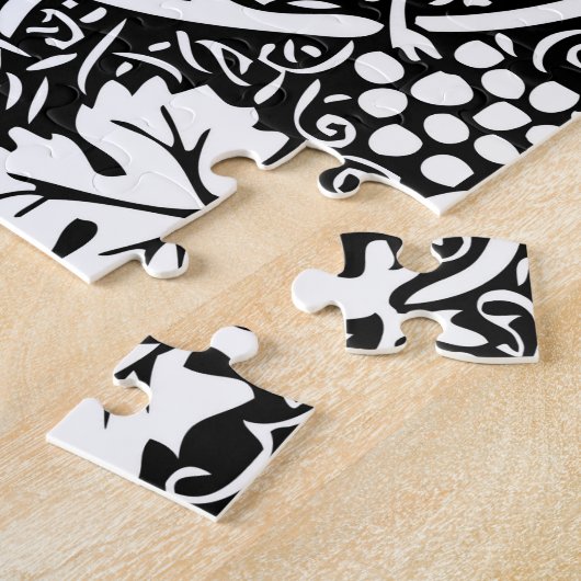 Puzzle Papier peint Motif William Morris Grape (Côté)