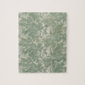 Puzzle papier peint textile tulipe william morris vert (Vertical)
