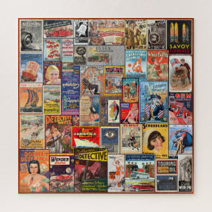 Puzzle PAPIER vintage EPHEMERA COLLAGE
