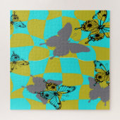 Puzzle Papillon Abstrait Coloré (Horizontal)