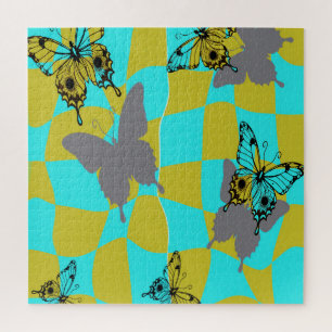 Puzzle Papillon Abstrait Coloré