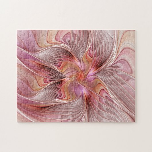 Puzzle Papillon Abstrait coloré Imaginaire Fractal Art (Horizontal)