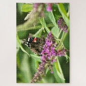 Puzzle Papillon Amiral Rouge (Vertical)