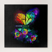Puzzle Papillon arc-en-ciel (Horizontal)