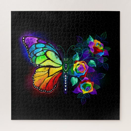 Puzzle Papillon arc-en-ciel (Vertical)