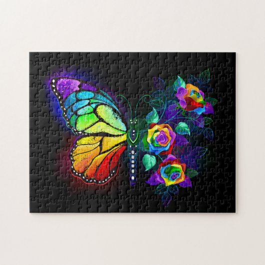 Puzzle Papillon arc-en-ciel (Horizontal)
