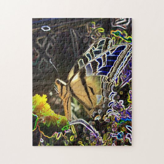 Puzzle Papillon au néon (Vertical)